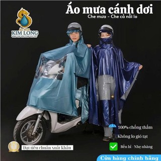 Áo Mưa Dơi Hai Da Có Khẩu Trang  Đi Kèm Có Thể Tháo Rời  - Phù Hợp Cho Cả Nam Và Nữ