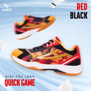 Giày Cầu Lông Kamito Quickgame V2, Bộ Đế Giảm Chấn, Đến Bám Sân, Thoáng Khí