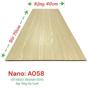 Tấm Nhựa Ốp Tường Nano Lam Sóng (Dài 70cm Rộng 40cm) có nhận thi công