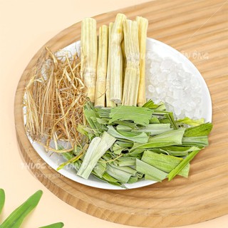 Trà rễ tranh mía lau lá nếp, sâm mía lau, set nấu 3-4 lít nước, trà giải khát, thanh nhiệt