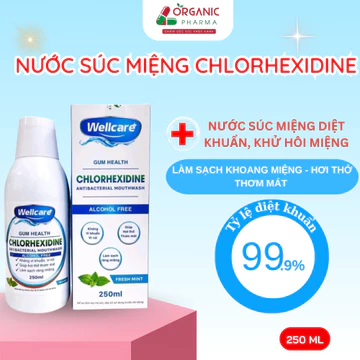 Nước Súc Miệng WELLCARE ngăn ngừa sâu răng hôi miệng mảng bám viêm nướu, nước súc miệng chai 250ml
