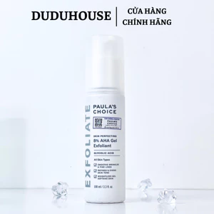 Tẩy tế bào chết hóa học Gel AHA 8% Paula’ Choice Skin Perfecting Sáng Da 30ml Duduhouse