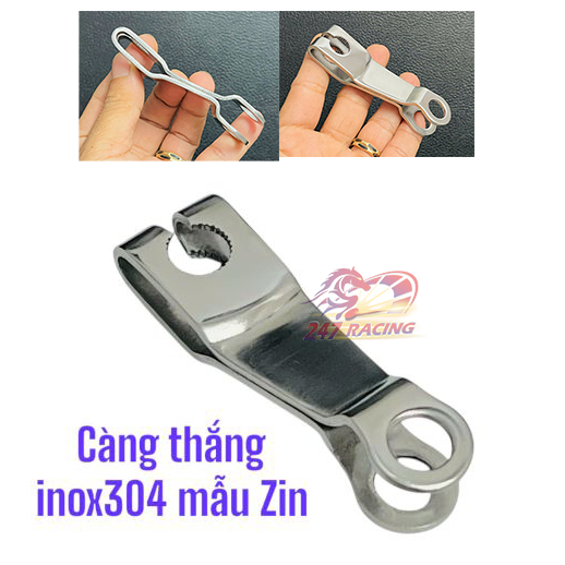 Càng thắng xe máy kiểu Zin INOX304 gắn thay thế dành cho xe Dream Wave Sirius RS RSX Blade....
