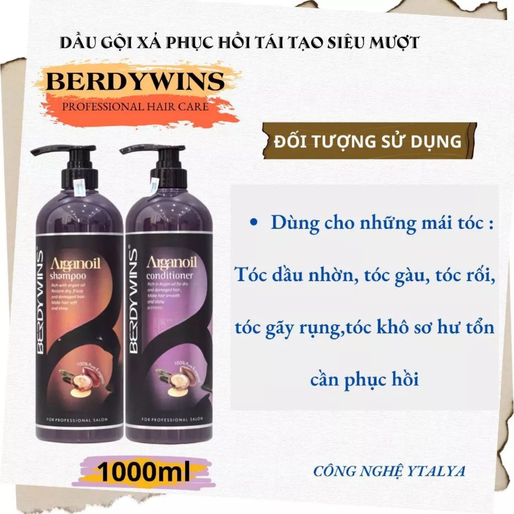 Dầu Gội  Berdywins keratin complex kiềm dầu, siêu phục hồi mềm mượt, ngăn rụng, ngăn dầu, ngăn rụng