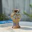 Bình Hoa Gốm Sứ Bát Tràng Men Vàng Chảy Đắp Nổi Mini - Lọ Cắm Hoa Decor Để Bàn Xinh