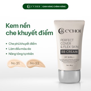Kem nền che khuyết điểm Perfect Cover &Flex Skin BB Cream kiềm dầu, mỏng nhẹ, tự nhiên