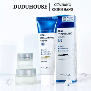 Kem Dưỡng ẩm Wellage Real HYALURONIC 100 Cream Làm Dịu, Căng Bóng Da 50ml Duduhouse