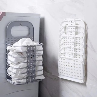 Giỏ Đựng Đồ Treo Tường Gấp Gọn 3379- 1 Việt Nhật, Giỏ Treo Quần Áo Thông Minh Có Kèm Miếng Dán CamCamHome