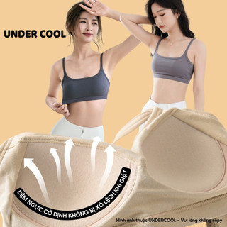 Áo Bra Hở Lưng UNDERCOOL Cotton Co Giãn, Có Mút Ngực,Không Gọng Thoải Mái, Dây Chỉnh Size, Mặc Êm Không Lộ AB47