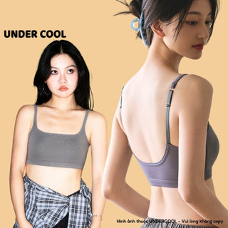 Áo Bra Hở Lưng UNDERCOOL Cotton Co Giãn, Có Mút Ngực,Không Gọng Thoải Mái, Dây Chỉnh Size, Mặc Êm Không Lộ AB47
