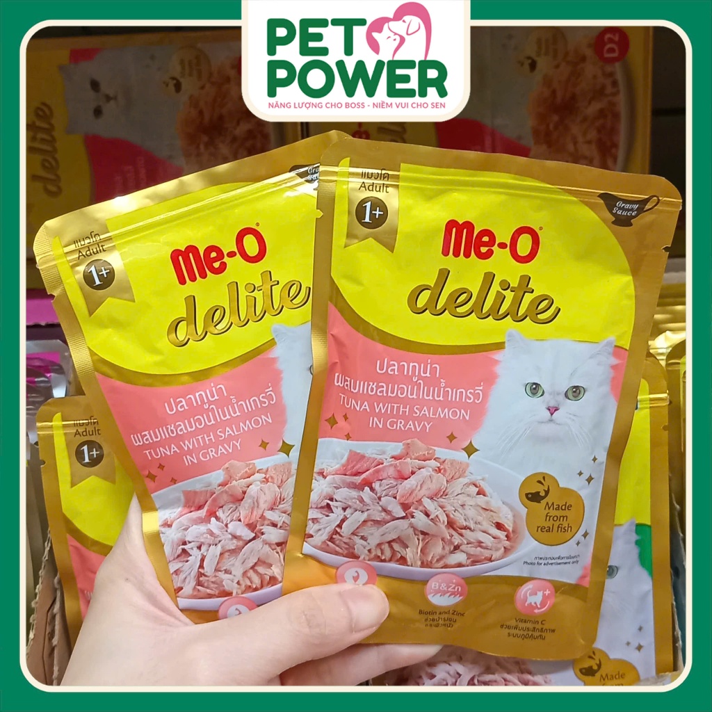 Thức ăn cho mèo Me-O Delite - Pate vị cá ngừ nấu đông - 70g