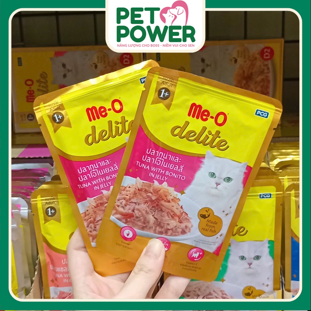 Thức ăn cho mèo Me-O Delite - Pate vị cá ngừ nấu đông - 70g