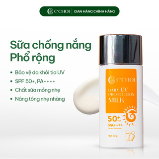 Sữa chống nắng phổ rộng C'CHOI dưỡng da sáng khoẻ - Daily UV Protection Milk SPF 50+, PA ++++