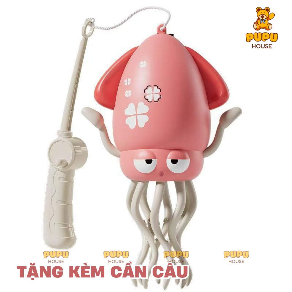 Đồ Chơi Bạch Tuộc Nhảy Múa Khiêu vũ Squid Mực Hot Trend Mực Xoay Di Chuyển Lắc Lư- Đồ Chơi PUPU HOUSE