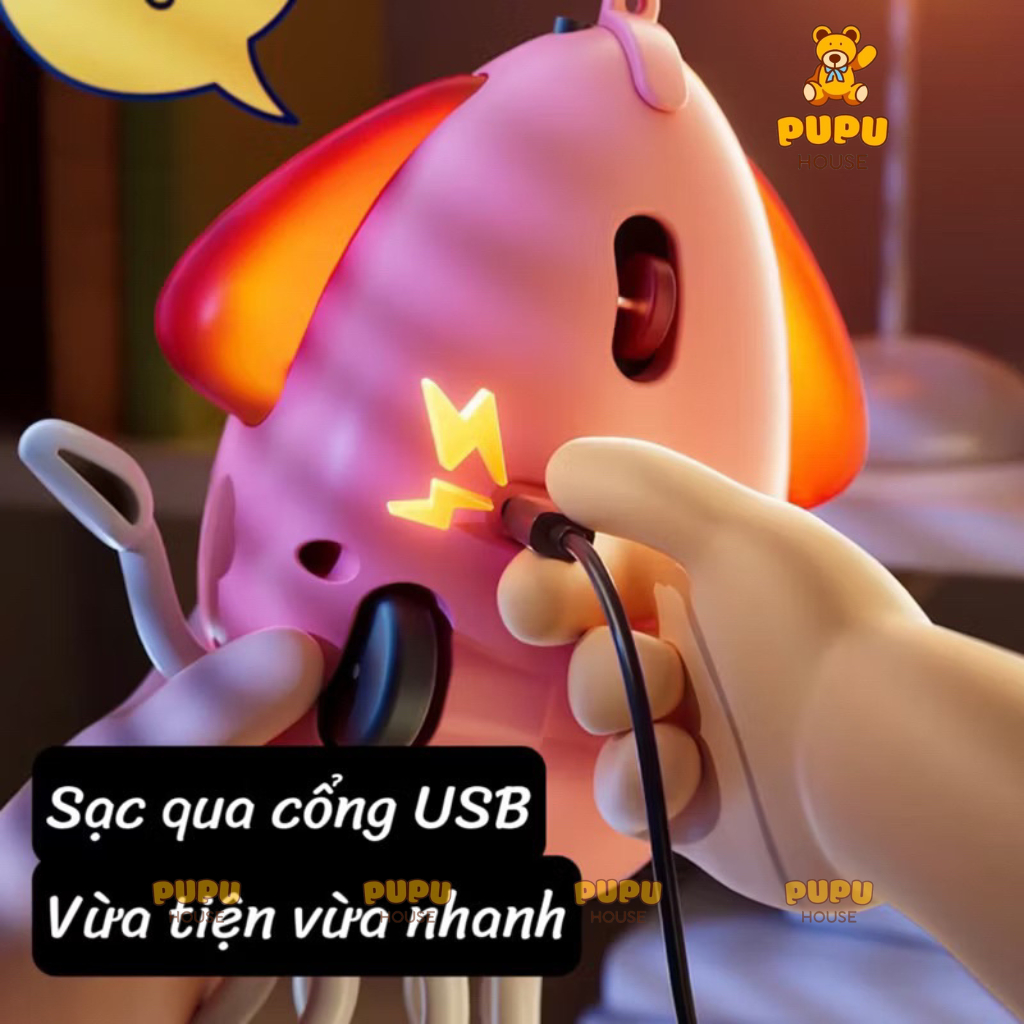 Đồ Chơi Bạch Tuộc Nhảy Múa Khiêu vũ Squid Mực Hot Trend Mực Xoay Di Chuyển Lắc Lư- Đồ Chơi PUPU HOUSE