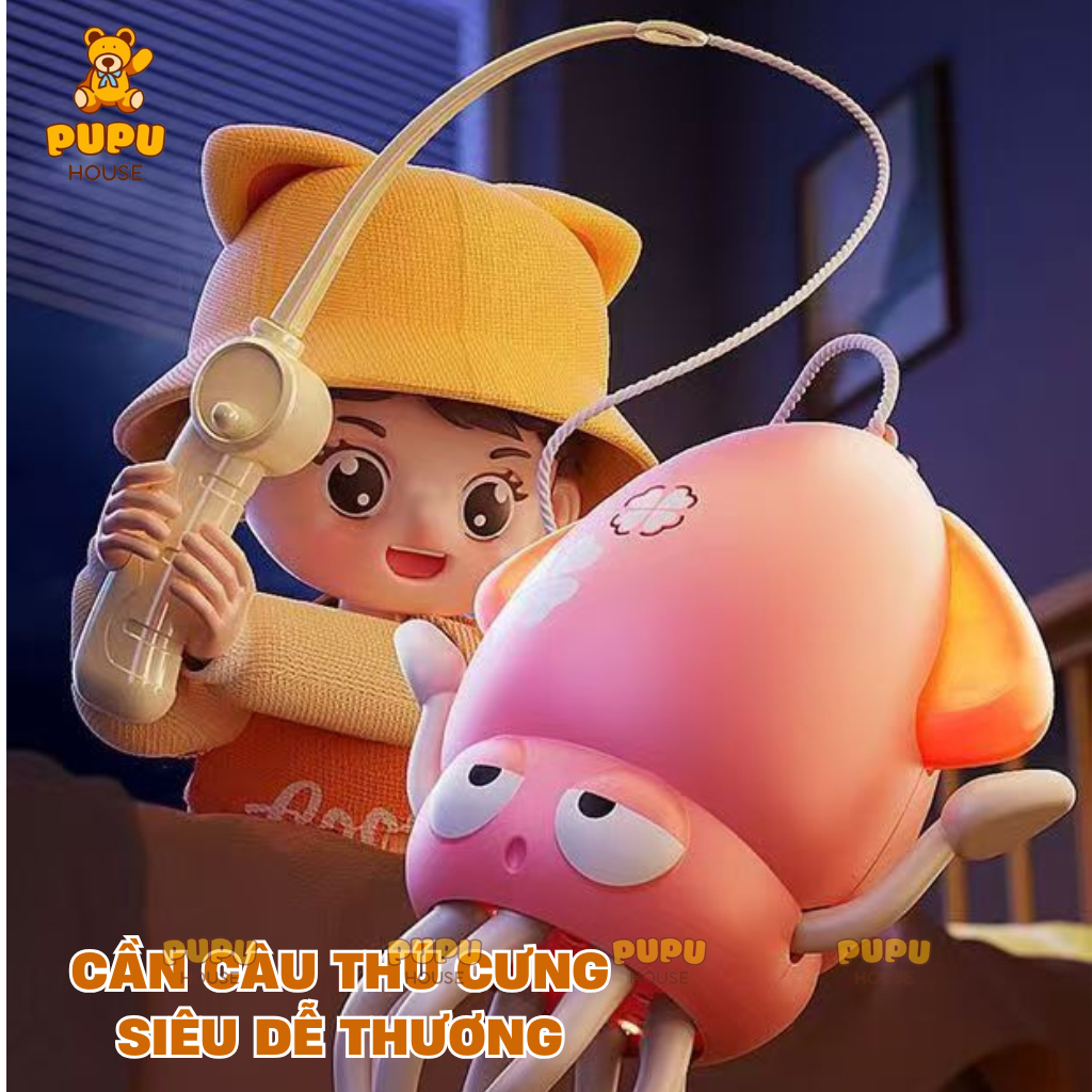 Đồ Chơi Bạch Tuộc Nhảy Múa Khiêu vũ Squid Mực Hot Trend Mực Xoay Di Chuyển Lắc Lư- Đồ Chơi PUPU HOUSE