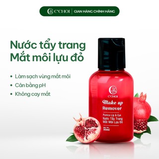 Nước Tẩy Trang Mắt Môi Lựu Đỏ C'Choi - Tẩy Sạch Dịu Nhẹ, Dành Cho Da Nhạy Cảm