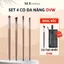 Set 4 Cọ Đa Năng OVW Trang Điểm Mắt Mũi Kẻ Mày Che Khuyết Điểm Chuyên Nghiệp Cán Gỗ