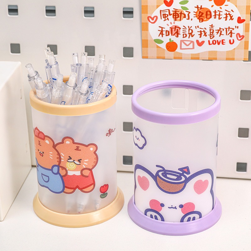 Hộp đựng bút cao cấp để bàn nhiều sắc màu gấp gọn