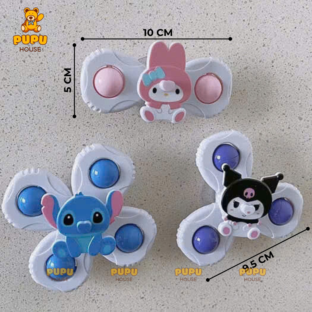 Đồ Chơi Con Quay Spinner Bánh Kẹp Ốc Sên Dễ Thương Nhiều Màu Sắc Cho Bé - Đồ Chơi PUPU HOUSE