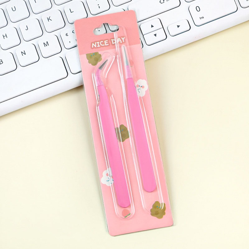 Bộ 2 Nhíp Gắp Mi Giả, Nhíp Đính Đá, Nhíp Làm Đồ Handmade