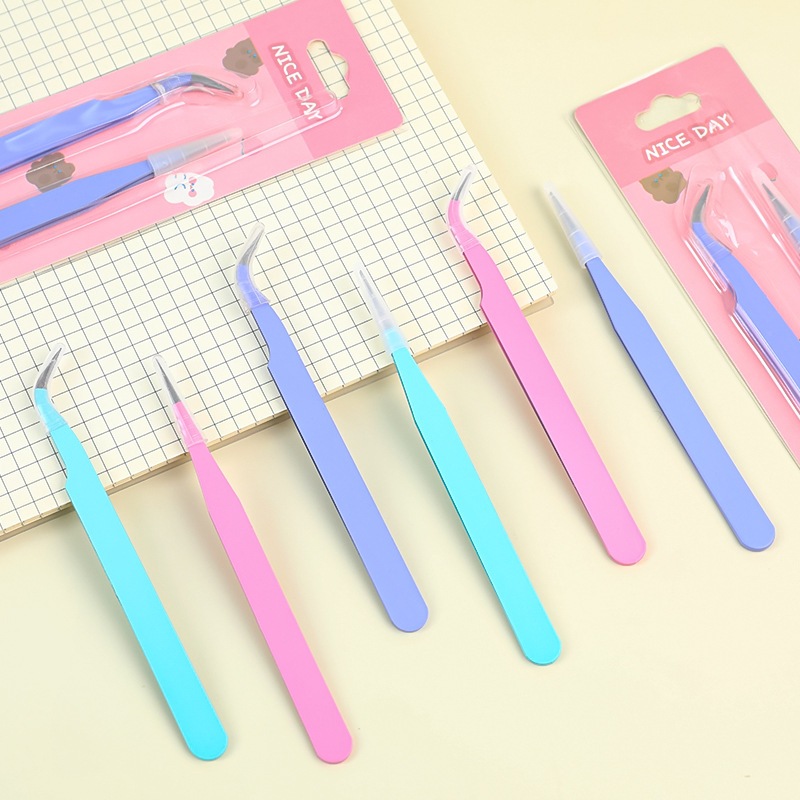 Bộ 2 Nhíp Gắp Mi Giả, Nhíp Đính Đá, Nhíp Làm Đồ Handmade