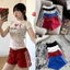 Quần Đùi Nỉ Cao Cấp Phối Sọc Trắng, Quần Đùi Nữ Cạp Chun Viền Sọc có Dây Rút Thể Thao [MYN03]