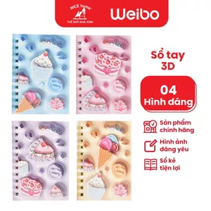 Sổ Tay Ghi Chép Weibo Lò Xo Kép Kẻ Ngang Khổ A5/A7 – Thiết Kế Nhỏ Gọn, Ghi Chú Ghi Bài Tiện Lợi