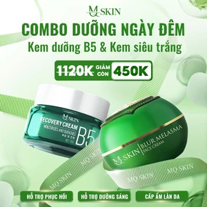 MQSKIN Combo Dưỡng Da Đẹp B5 & Kem Dưỡng Trắng Tặng 2 Nạ Phục Hồi Làm Sáng Da Hiệu Quả