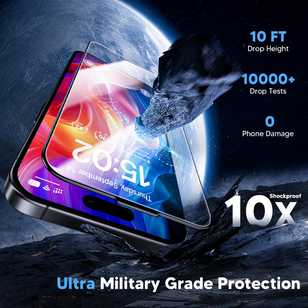 WSKEN Kính cường lực cho iPhone 11/12/13/14/15/16/17/X/XR/XS MAX Pro Max Plus HD chống trầy xư.ớc và bảo vệ quyền riêng