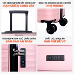 [🔥HOT DEAL] Vali Kéo MIA Du Lịch ZENI - Size 19/24 Inch, Nhựa PP Hạn Chế Bể Vỡ, Khoá Số, Bảo Hành Trọn Đời — ảnh 3