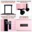 Combo 2 Vali Kéo MIAvn Larita ZENI - Size 19/24 Inch, Nhựa PP Bền Bỉ, Hạn Chế Bể Vỡ, Khoá Số An Toàn