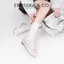 - Giày búp bê nữ lưới quai ngang kiểu dáng đơn giản cao 1cm màu kem - EL065