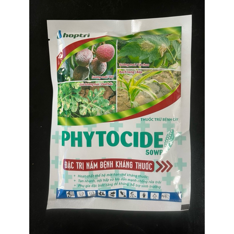 PHYTOCIDE 50wwp hợp trí (gói 80gr) Phòng Sương Mai/ Thán Thư/ Bã Trầu