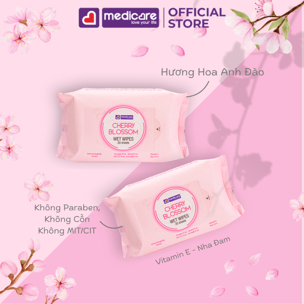 Khăn ướt MEDiCARE du lịch 20 tờ