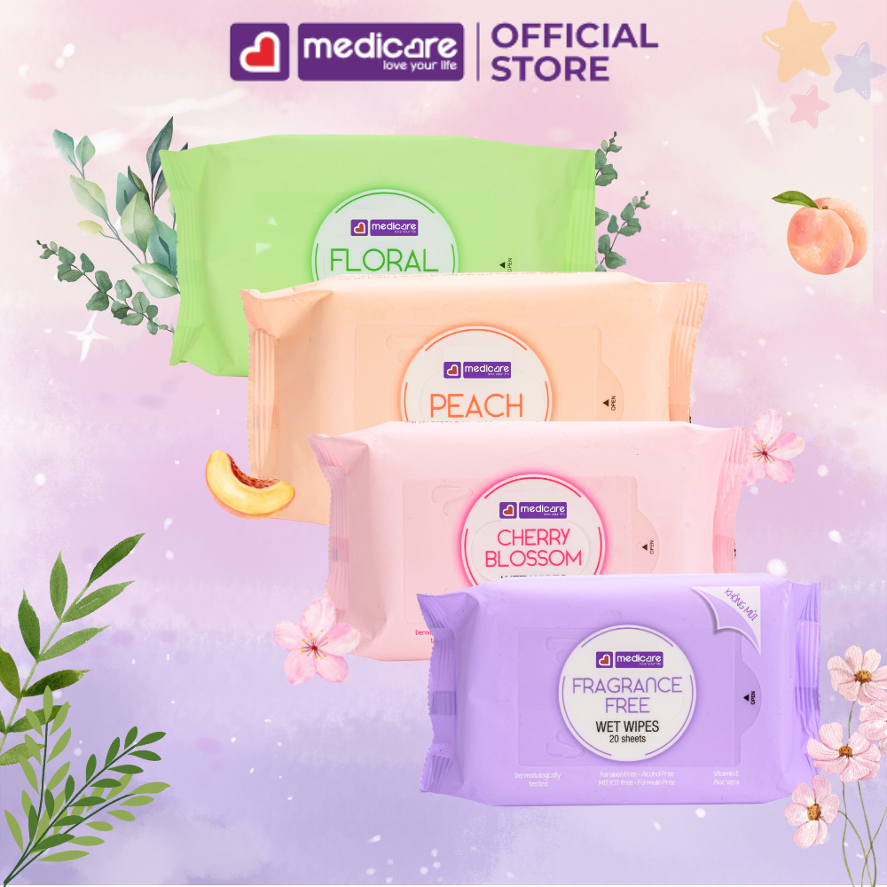 Khăn ướt MEDiCARE du lịch 20 tờ