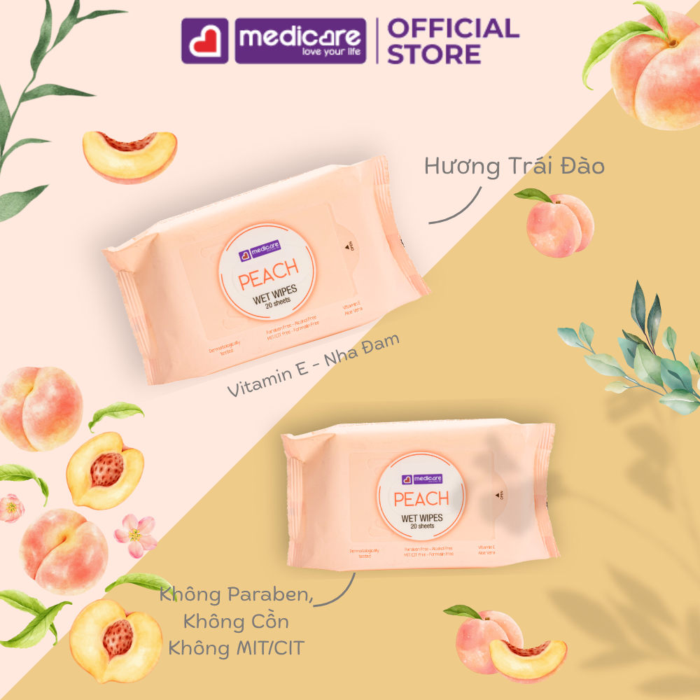 Khăn ướt MEDiCARE du lịch 20 tờ