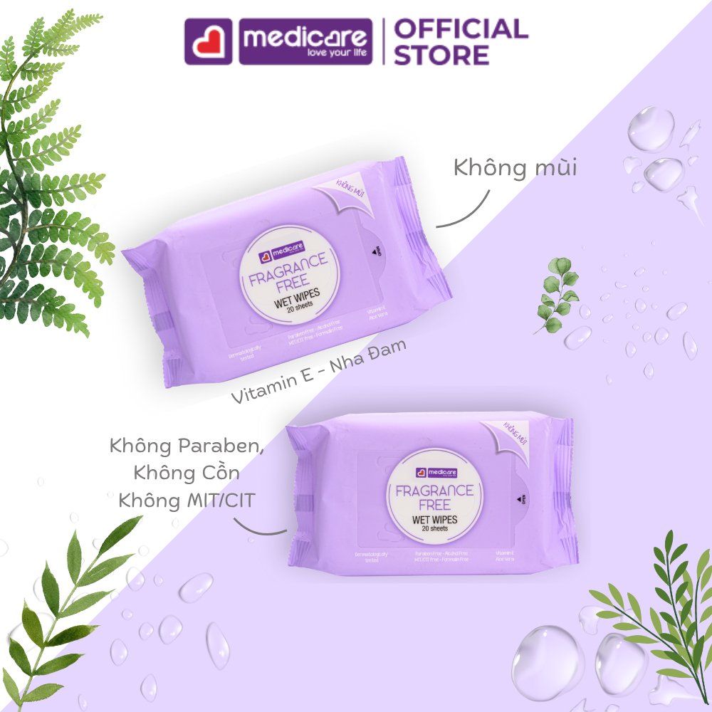 Khăn ướt MEDiCARE du lịch 20 tờ