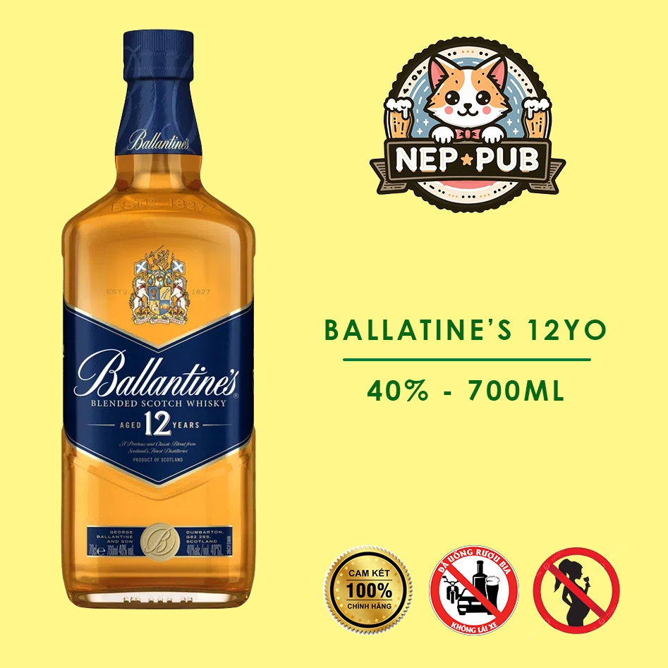 BALLANTINES 12 whisky Blended Scotch | Shopee Việt Nam