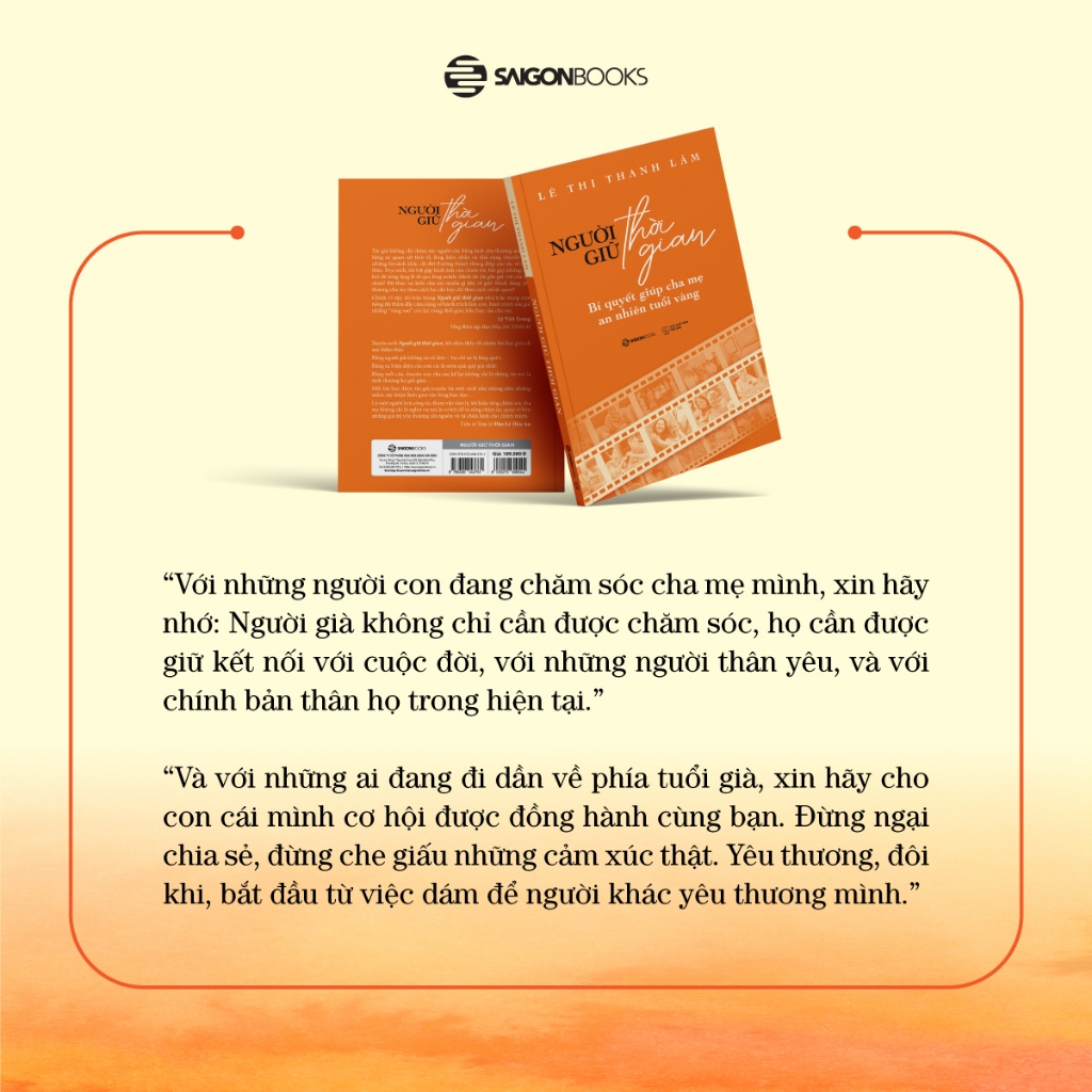 Sách - Người Giữ Thời Gian - Bí Quyết Giúp Cha Mẹ An Nhiên Tuổi Vàng - Lê Thị Thanh Lâm