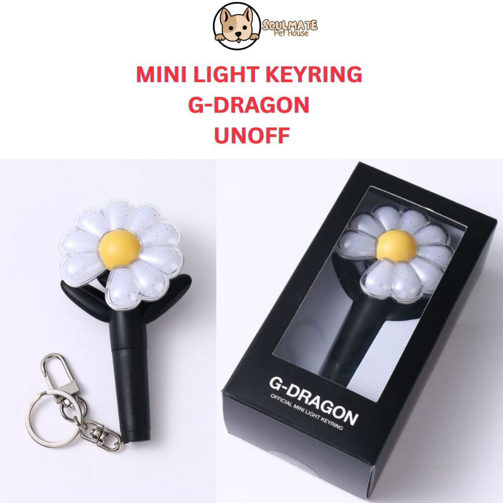 ( CÓ SẴN+ẢNH THẬT) Mini light Keyring Unoff G-Dragon Bigbang Daisybong ...