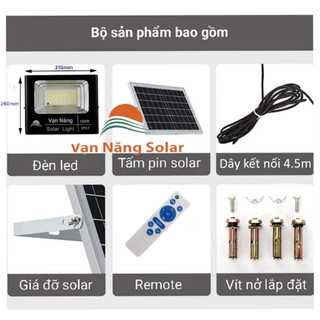 Đèn năng lượng mặt trời 100w