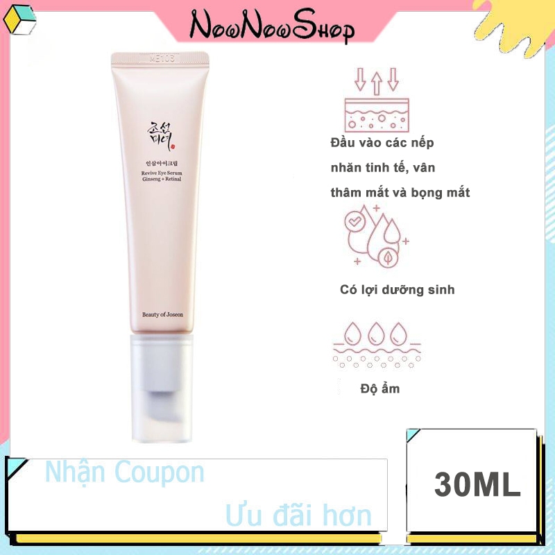Tinh chất giảm nếp nhăn mắt Beauty of Joseon Revive Eye Serum nhân sâm và retinal 30ml