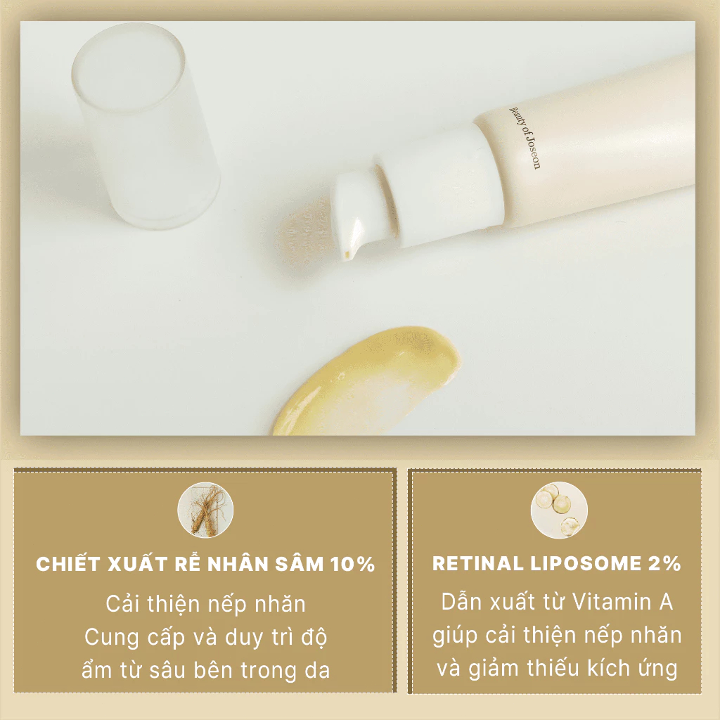 Tinh chất giảm nếp nhăn mắt Beauty of Joseon Revive Eye Serum nhân sâm và retinal 30ml