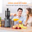 Máy ép trái cây rau củ nguyên quả Fujihome SJ50C Nhập Khẩu 750ml, máy ép chậm công suất 200W bảo vệ quá nhiệt chống kẹt