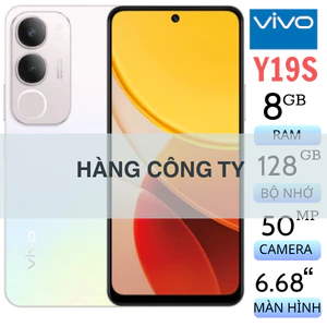 Điện thoại Vivo Y19s Fullbox Mới Nguyên Seal Pin 5500 Camera 50MP BH 12 Tháng