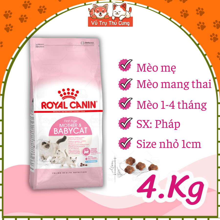 (4Kg) Hạt Cho Mèo Con Royal Canin Mother & BabyCat