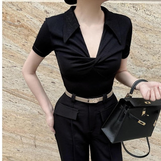 Áo cổ đức Xoắn Ngực Chất Mềm Ôm BODYY
