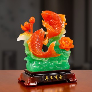 Tượng cá chép, Cá chép song hành, Cá chép hóa rồng, Tượng phong thủy, Decor Trang trí nhà cửa, Quà tặng ý nghĩa - SUNNY