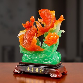 Tượng cá chép, Cá chép song hành, Cá chép hóa rồng, Tượng phong thủy, Decor Trang trí nhà cửa, Quà tặng ý nghĩa - SUNNY
